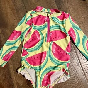 Carter's Pink and Green Watermelon Rashguard